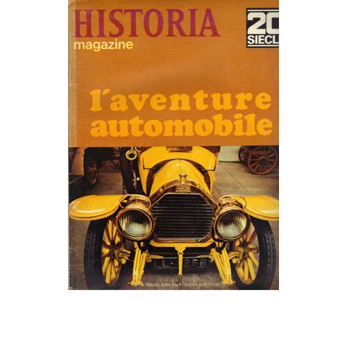 Historia Magazine N 98 L'aventure Automobile