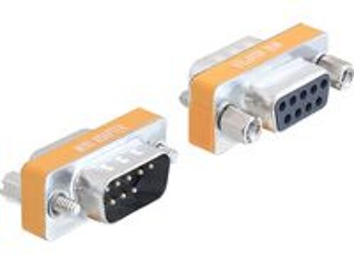 Delock - Adaptateur de modem nul - DB-9 (M) pour DB-9 (F)
