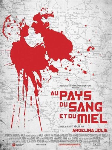Au Pays Du Sang Et Du Miel (In The Land Of Blood And Honey) -Véritable Affiche De Cinéma Pliée-Format 120x160 Cm-De Angelina Jolie Avec Zana Marjanovic, Goran Kostic, Rade Serbedzija, Boris Ler - 2012