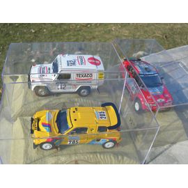 Lot 3 Norev 1/43 Peugeot 205t16+Mitsubishi Pajero+Mercedes 280 Ge Paris-Dakar-Norev