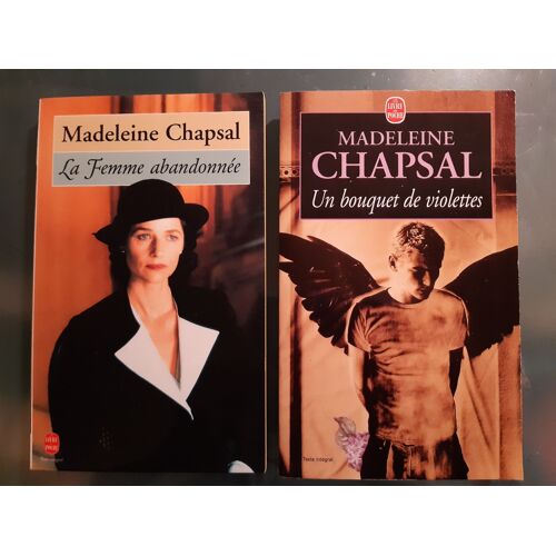 2 Livres De Madeleine Chapsal.