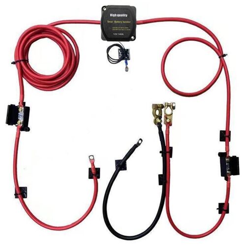 Kit De Relais Chargeur Divisé 6 12 V D'isolateur Batterie Double Automatique 140 A Détection Tension Vsr Pour Rv Camion Atv