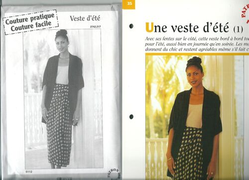 Couture Pratique Couture Facile : Une Veste D'ete