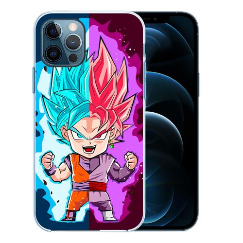 Coque Pour Iphone 12 Pro - Dragon Ball Black Goku Cartoon