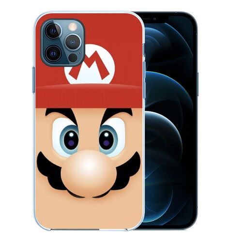 Coque Pour Iphone 12 Pro - Mario Face
