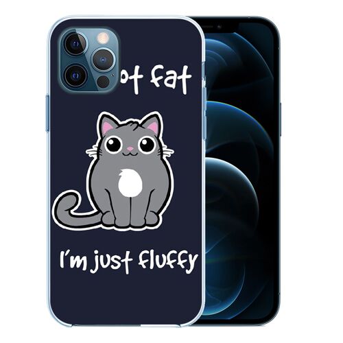 Coque Pour Iphone 12 Pro Max - Chat Not Fat Just Fluffy