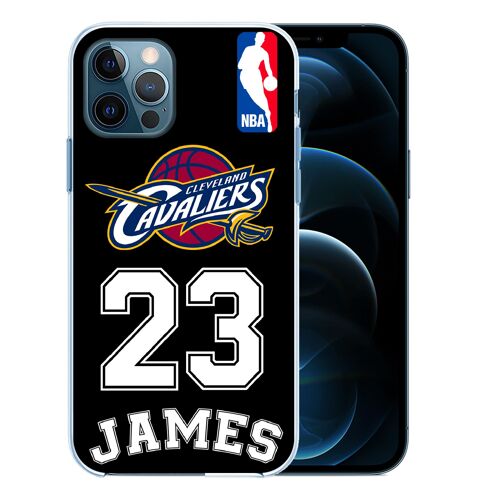 Coque pour iPhone 12 PRO - Lebron James Noir