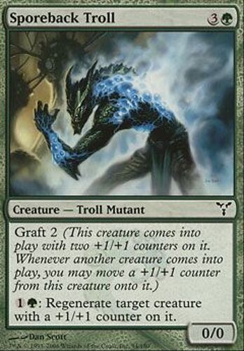 Troll Sporéchine ( Sporeback Troll ) - Magic Mtg - Discorde Vf Mint 94 - C