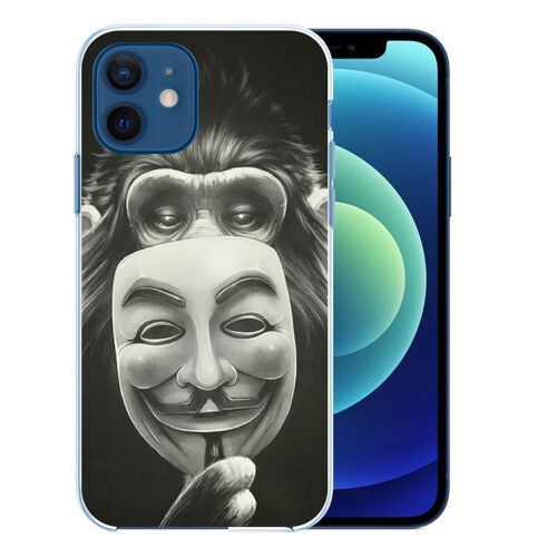 Coque pour iPhone 12 - Singe Monkey Anonymous