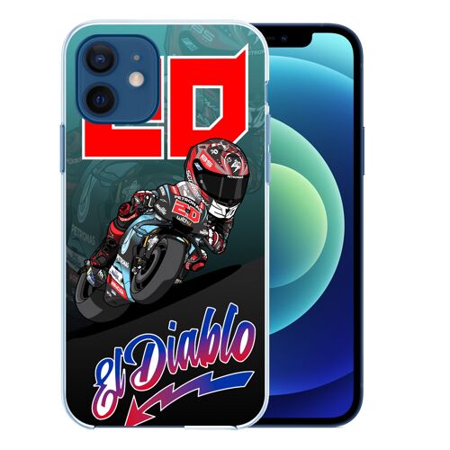 Coque pour iPhone 12 mini - Quartararo Cartoon