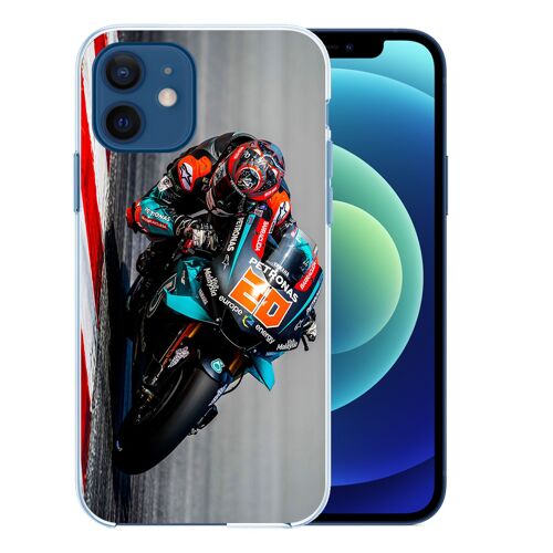Coque pour iPhone 12 - Quartararo Motogp Pilote