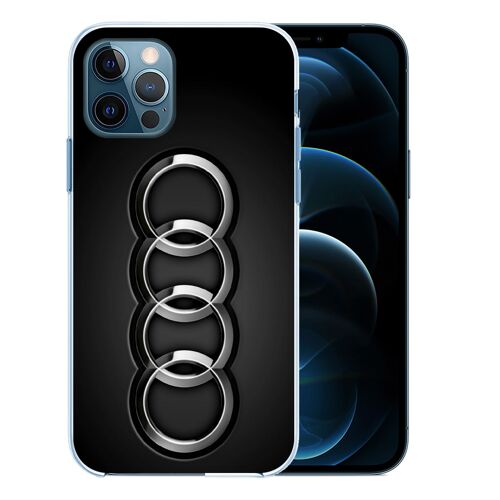 Coque Pour Iphone 12 Pro Max - Audi Logo Métal