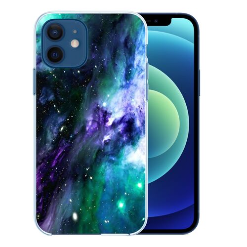 Coque pour iPhone 12 mini - Galaxie Bleu