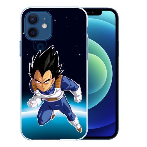 Coque pour iPhone 12 - Dragon Ball Vegeta Espace