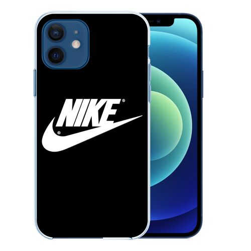 Coque pour iPhone 12 - Nike Logo Noir