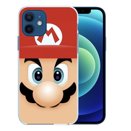 Coque pour iPhone 12 - Mario Face