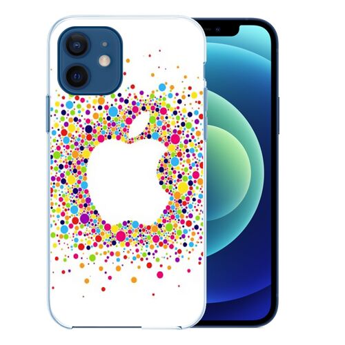 Coque pour iPhone 12 mini - Logo Apple Multicolore