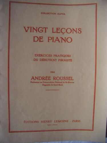 20 Leçons De Piano Piano