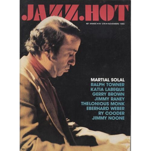 Jazz Hot  N° 378 : Martial Solal