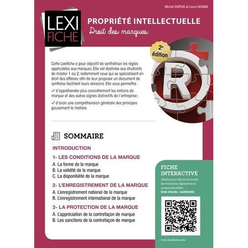 Propriété Intellectuelle - Droit Des Marques