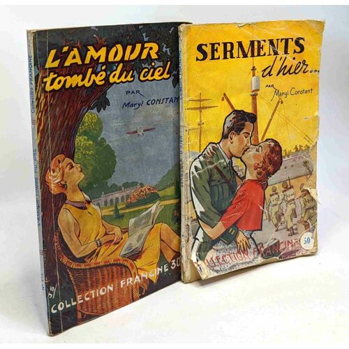 Serment D'hier + L'amour Tombe Du Ciel -- 2 Livres Collection Francine