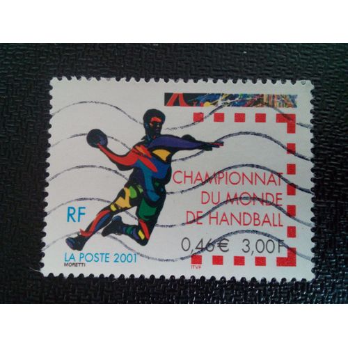 Timbre France Yt 3367 Championnat Du Monde De Handball 2001 ( 41104 )