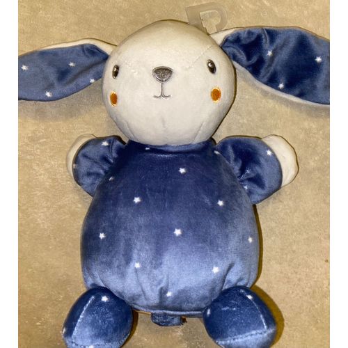 Doudou Lapin Bleu Musical Petites Etoiles Simba Toys Benelux Kiabi Peluche Jouet Boite A Musique Bebe Naissance Plush Comforter Bunny Music Baby