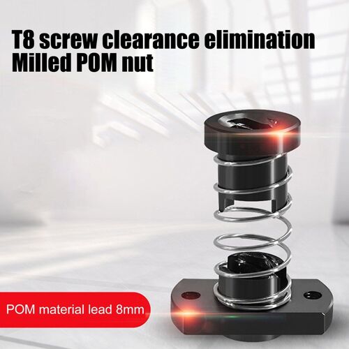 Vis mère T8 anti jeu, écrou POM utilisé pour améliorer l'ender 3 CR 10/tornade/clone, écrou à ressort anti jeu pour imprimante 3D