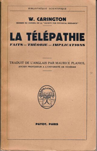 La Telepathie Faits Theorie Implications