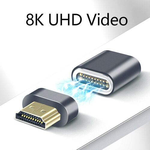 Adaptateur magnétique compatible HDMI, 8K/60HZ, 48Gbps, convertisseur pour Xiaomi Mi Box, interrupteur de séparation pour PS3, PS4, projecteur TV, xbox, Lapto