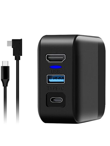 adaptateur de chargeur pour Switch type-c vers HDMI, 3 Ports USB-C, compatible avec nintendo TV