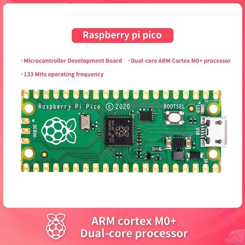 Carte de développement de microcontrôleur Raspberry pi pico, processeur ARM Cortex M0 + Dual core, fréquence de fonctionnement 133 MHz, nouveau