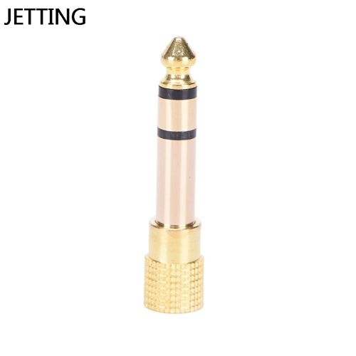 Adaptateur Audio stéréo pour casque ou Microphone, couleur or, 6.5mm, 1/4 "", mâle à 3.5mm, 1/8"", Jack femelle, connecteurs pour la maison