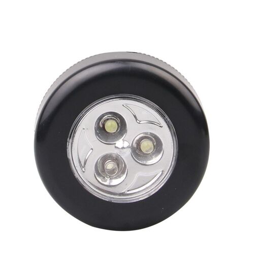 Applique Murale À 3 Led, Sans Fil, Alimentée Par Piles, Avec Bouton Tactile, Pour Placard De Sécurité, Placard De Cuisine
