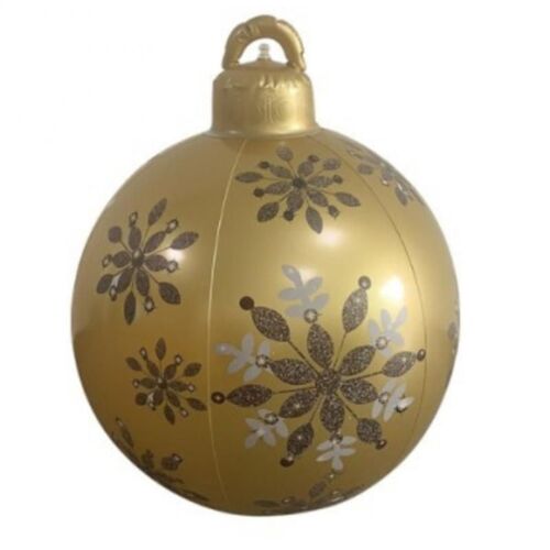 Ballon gonflable d'atmosphère de décoration de noël, jouet de boule amusante en plein air, fête de mariage, accessoires de décoration de noël, ornements 60CM