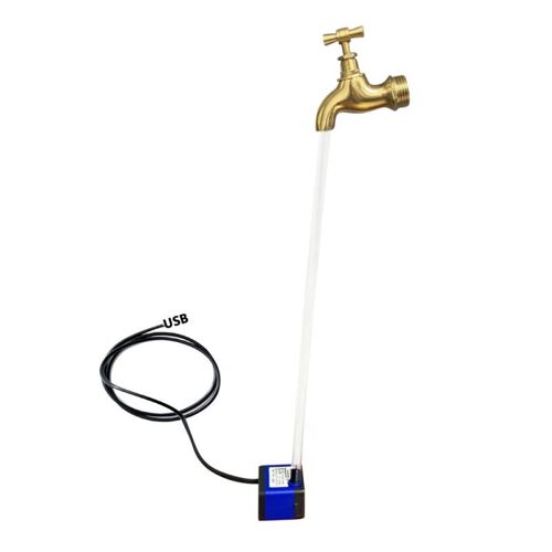 Kit de fontaine d'eau, robinet flottant Invisible d'halloween, lumières de course, cadeau de vacances, bec coulant, arrosoir, cour