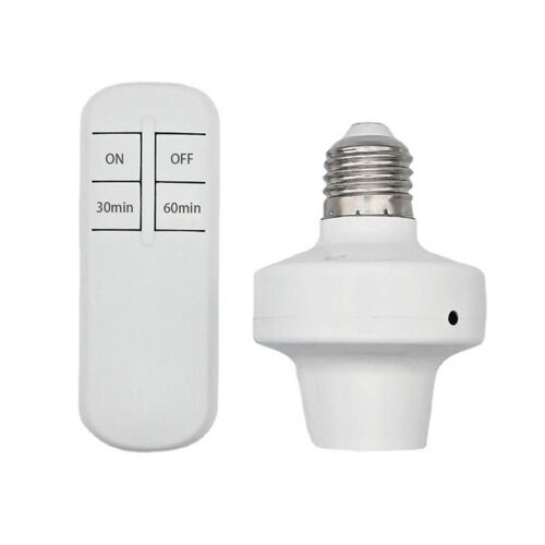 Support De Lampe Avec Télécommande Sans Fil E26/E27, Base De 15m, Interrupteur Marche/Arrêt, Prise De Courant, Dispositif Intelligent Pour Ampoule Led, Haute Qualité