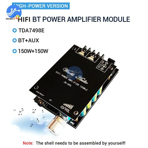 ZK-XPS 150WX2 Pour Bluetooth amplificateur de Puissance Audio Module 2.0 Double Canal Stéréo TDA7498E