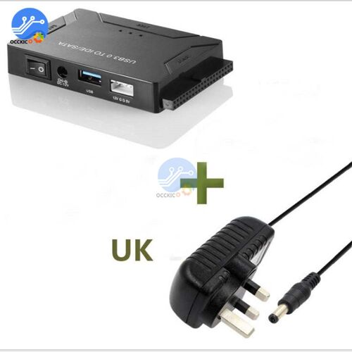 Adaptateur de convertisseur USB 3.0 à IDE/SATA, meilleur adaptateur de disque dur, câble USB 3.0 IDE, pour disque optique 2.5/3.5/5.25, disque dur SSD