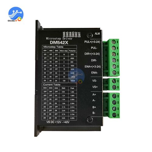 Moteur Pas À Pas Numérique Dsp Dm542x, 2 Phases, 4,2a Pour Moteur Pas À Pas 42/57, Subdivision 128, Version À Faible Bruit Et Basse Tension