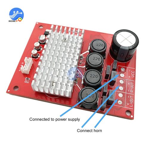 Carte amplificateur de puissance numérique à double canal TDA7492, avec contrôle muet, décodeur multimédia MP3 50W + 50W