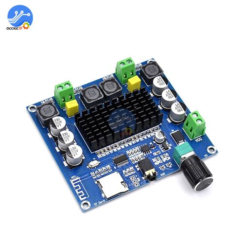 Carte d'amplificateur numérique Bluetooth XH-A105 TDA7498, 2x5.0 W, Module d'amplification Audio stéréo, Support de carte TF AUX, kit de bricolage, contrôle du volume, 100
