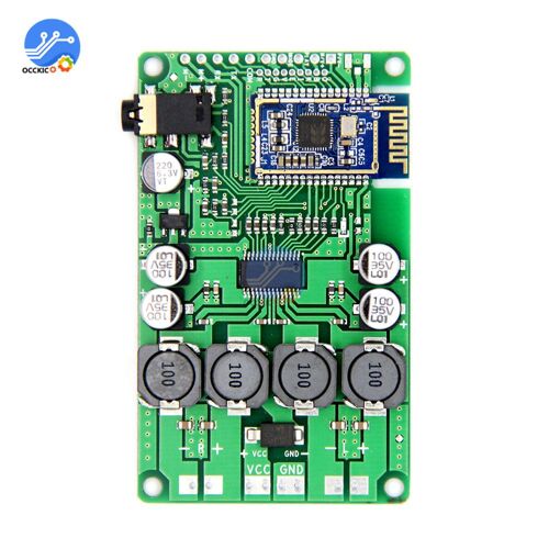 Carte d'amplificateur de puissance Bluetooth 5.0 2x1 5W/10W, prise en charge de l'entrée Audio AUX, changement de nom et de mot de passe
