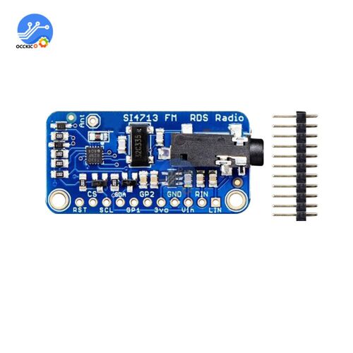 Module Émetteur Fm Stéréo Si4713, Radio Numérique Sans Fil, Interface De Régulation, Indication Led, Carte D'entrée 2 Canaux Avec Aiguille