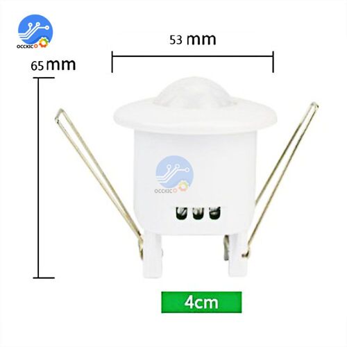 Capteur de lumière infrarouge PIR, ca 220V-240V, incrustation 360 degrés, interrupteur, détecteur LED pour maison intelligente