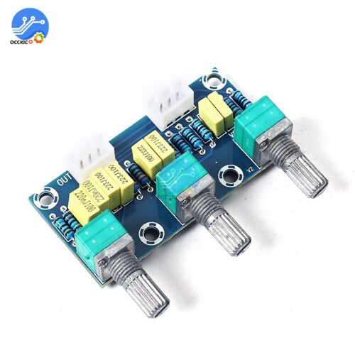 Panneau d'amplificateur de haute et basse tension, panneau de mélangeur de tonalité, contrôle de Volume, caisson de basses, réglage PCB