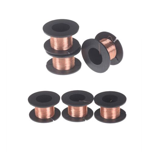 Fil magnétique rouge, 0.1mm x 11m, 1 pièce, en cuivre émaillé QA, pour relais de bobine d'inductance, compteur électrique, enroulement de bobine