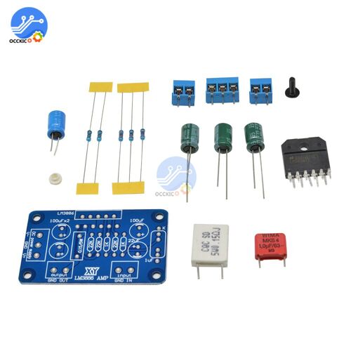 Panneau d'amplificateur Mono AC 20-28V, 60W, LM3886TF, puissance Audio numérique, système de son stéréo HIFI pour haut-parleur, Kit de bricolage