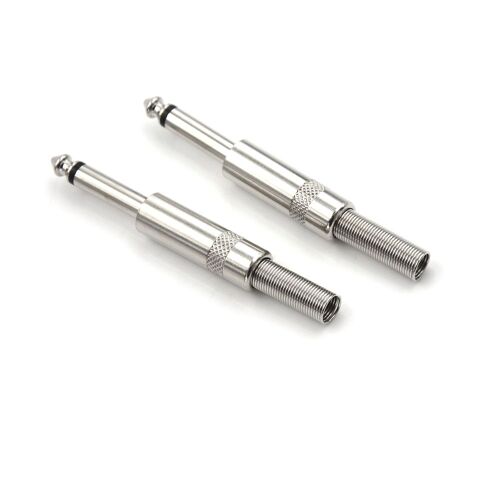 Nouveau connecteur de Microphone 6.35mm, 2 pièces/lot, prise Audio, prise Jack amplificateur de Microphone, vente en gros