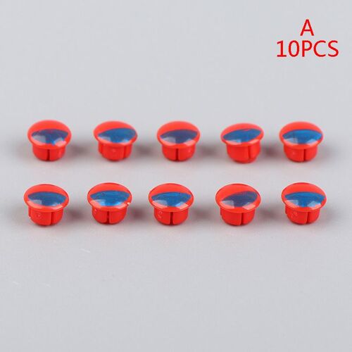 Poignée de robinet, accessoires de fixation poignée à vis, interrupteur de signe d'eau chaude et froide, couverture décorative d'étiquette rouge et bleue 10 pièces/ensemble